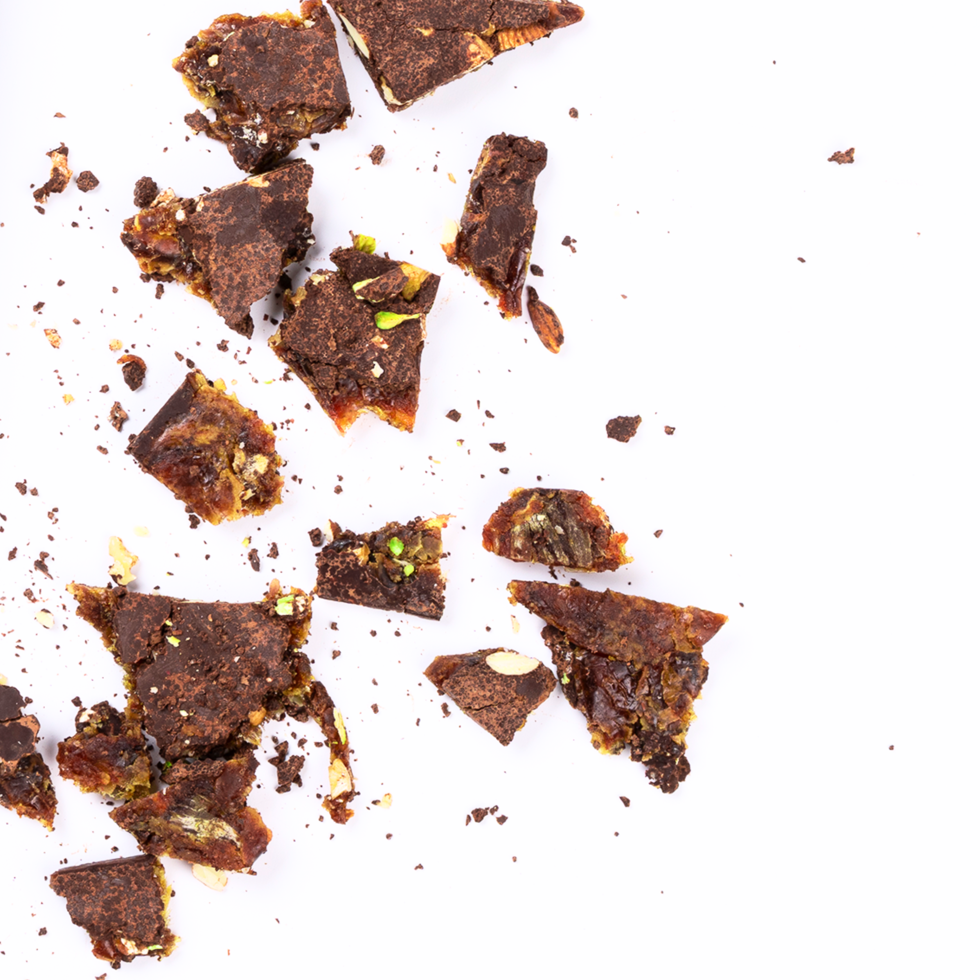 Organic Chocolate Date Bark Pouch / 225g