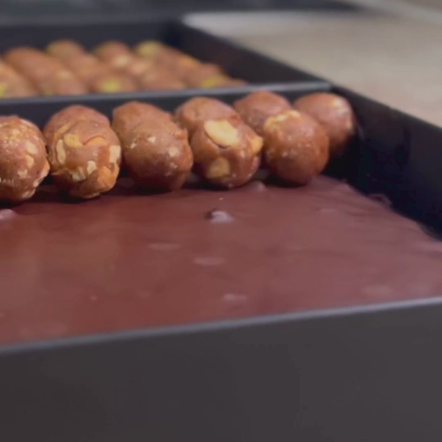 Load video: Organic Chocolate Date Bark &amp; Date–Nut Balls Gift Box